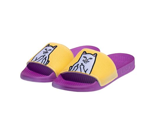 Pantofle RIP N DIP Lord Nermal UV Activated Slides RNDUVPG2 Purple / Gold