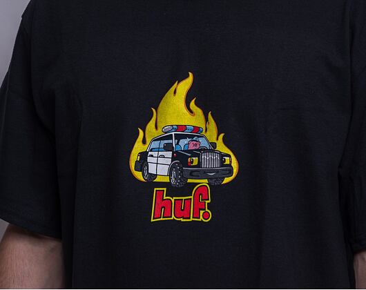 Triko HUF Roasted T-Shirt Black