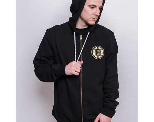 Mikina '47 Brand NHL Boston Bruins Back Check Morris Full Zip Hood Jet Black