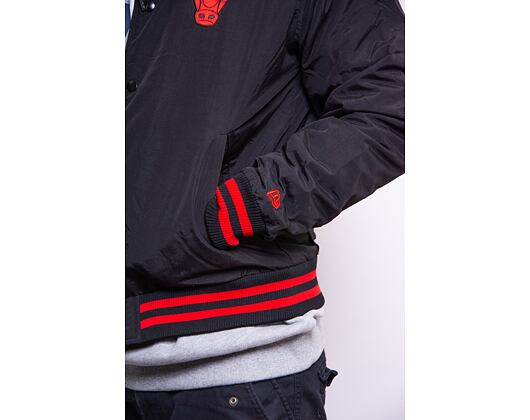 Bunda New Era NBA Team Wordmark Bomber Chicago Bulls Black