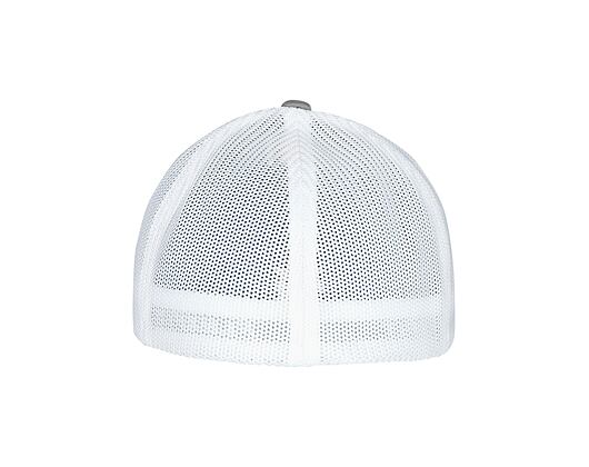 Kšiltovka Yupoong Trucker Recycled Mesh Grey/White 6511RM Flexfit Trucker Recycled