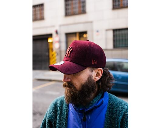 Kšiltovka New Era 9FORTY A-Frame MLB Melton New York Yankees Maroon