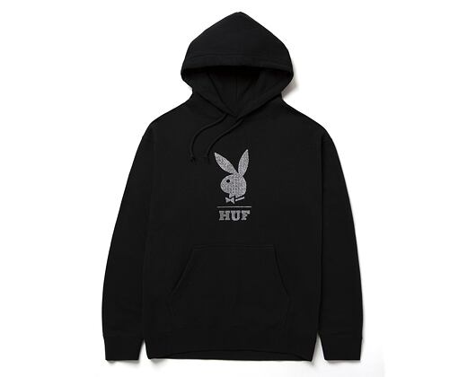 Mikina HUF Playboy Rhinestone Hoodie Black