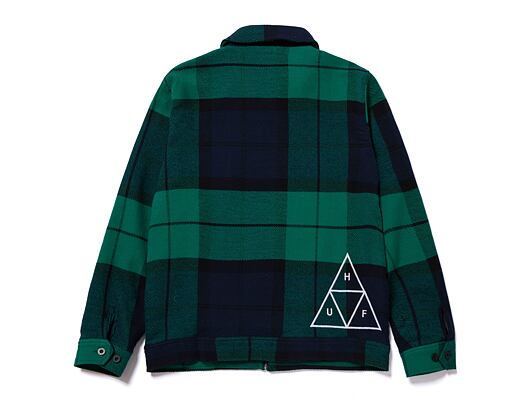 Bunda HUF × Pleasures Blackwatch Work Jacket Navy