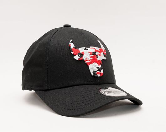 Dětská kšiltovka New Era 9FORTY NBA Wild Camo Chicago Bulls Black