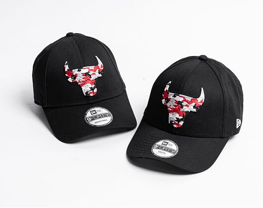 Kšiltovka New Era 9FORTY NBA Wild Camo Chicago Bulls Black