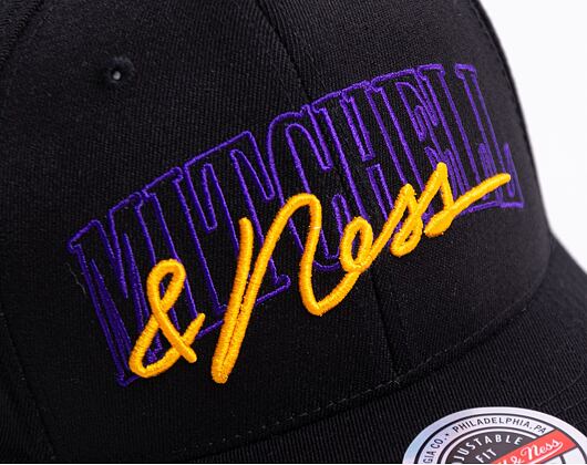 Kšiltovka Mitchell & Ness Branded Zone Redline Stretch Snapback Purple/Yellow