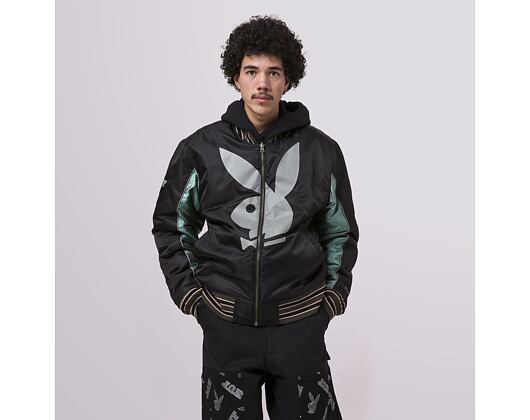 Oboustranná bunda HUF Playboy Reversible Bomber Black