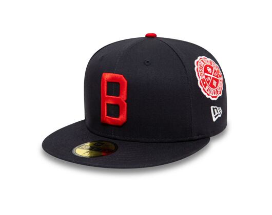 Kšiltovka New Era 59FIFTY Cooperstown Multi WS Patch Boston Red Sox Fitted Navy