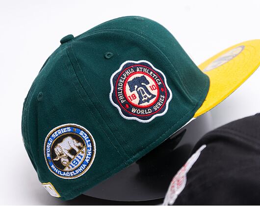 Kšiltovka New Era 59FIFTY Cooperstown Multi WS Patch Oakland Athletics Fitted Dark Green