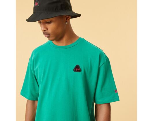 Triko New Era Rubber Patch Oversized Tee Bright Green