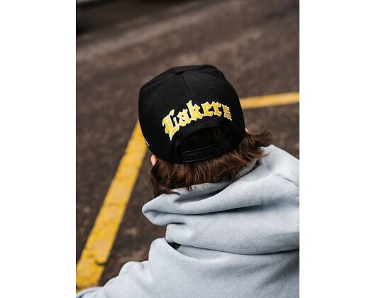 Kšiltovka Mitchell & Ness Los Angeles Lakers English Dropback Snapback NBA
