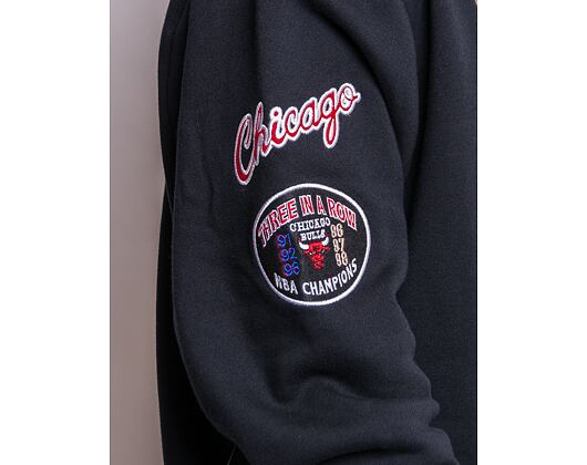 Mikina Mitchell & Ness Champ City Hoody Chicago Bulls Black