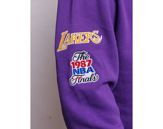 Mikina Mitchell & Ness Champ City Hoody Los Angeles Lakers Purple