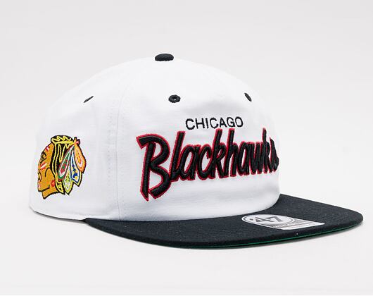 Kšiltovka '47 Brand Chicago Blackhawks Crosstown TT '47 CAPTAIN RF White