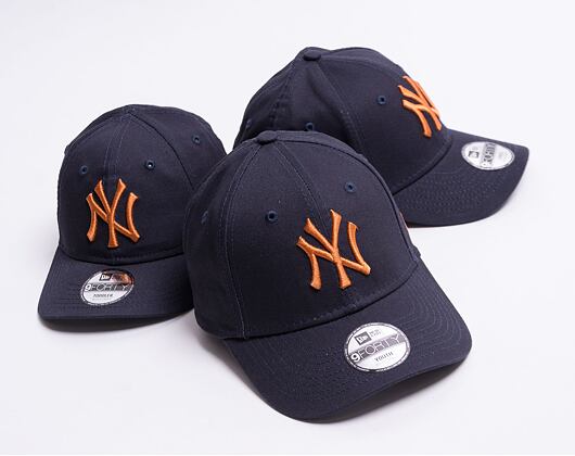 Dětská kšiltovka New Era 9FORTY Kids League Essential New York Yankees Strapback Navy/Toffee