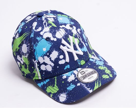 Dětská kšiltovka New Era 9FORTY Kids Print New York Yankees Strapback Light Navy
