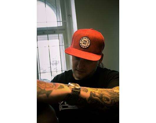 Kšiltovka Brixton Oath III Snapback Dark Brick