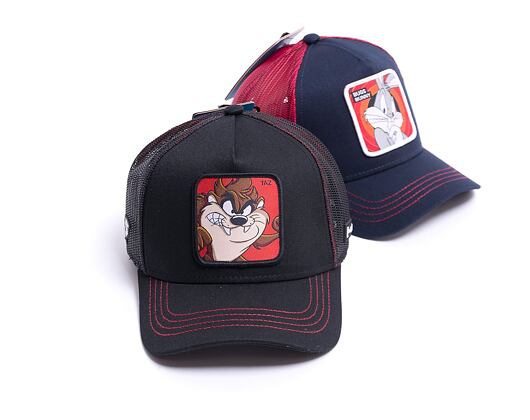 Kšiltovka Capslab - Trucker Looney Tunes - Taz - Black / Red