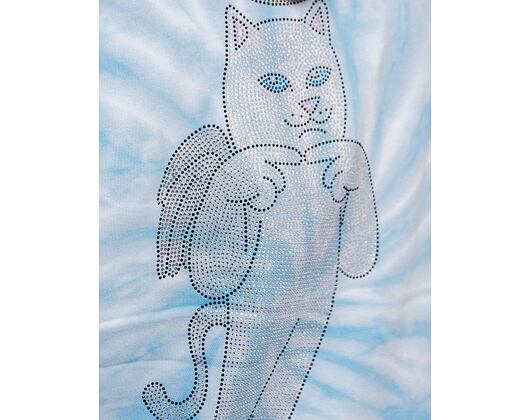 Mikina Rip N Dip Sent From Heaven Hoodie Light Blue Spiral Dye RND9036