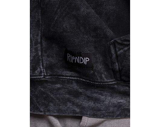Mikina Rip N Dip Hell Racer Hoodie Black Mineral Wash RND9041