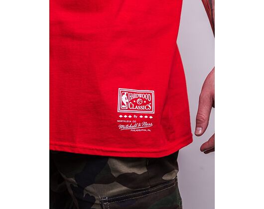 Triko Mitchell & Ness Last Dance Number 33 Tee Chicago Bulls Red