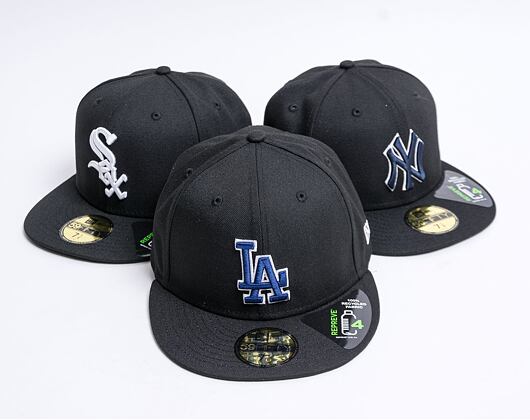 Kšiltovka New Era 59FIFTY MLB Repreve 5 Los Angeles Dodgers Fitted Black