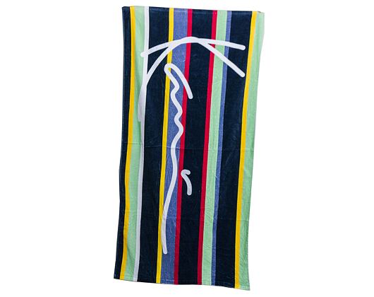 Osuška Karl Kani Signature Stripe Towel navy/mint/red