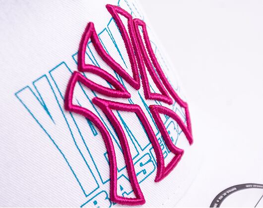 Kšiltovka New Era 9FORTY A-Frame Trucker MLB Logo Overlay New York Yankees Snapback Optic White