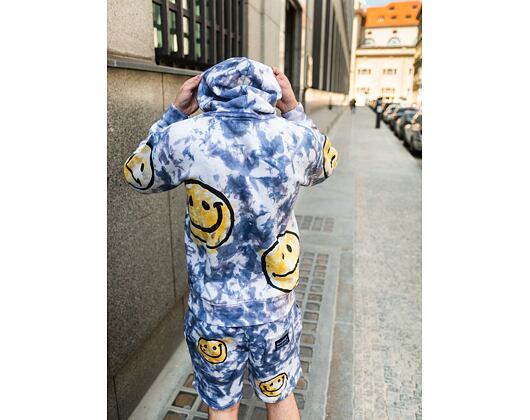 Mikina Market Smiley Sun Dye Yellow/Blue Tie-Die