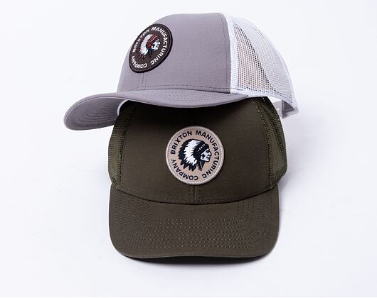 Kšiltovka Brixton Rival Stamp X Mp Mesh Cap Military Olive Military Olive