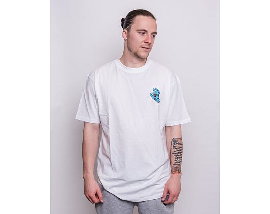 Triko Santa Cruz Screaming Hand Chest T-Shirt White