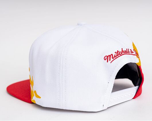 Kšiltovka Mitchell & Ness Paintbrush Snapback HWC Atlanta Hawks White / Red