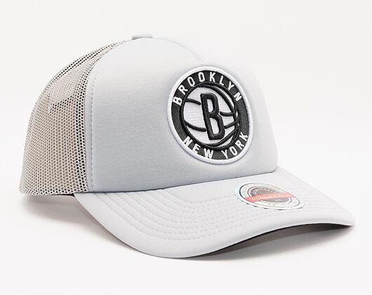 Kšiltovka Mitchell & Ness Keep On Truckin Trucker Brooklyn Nets Grey