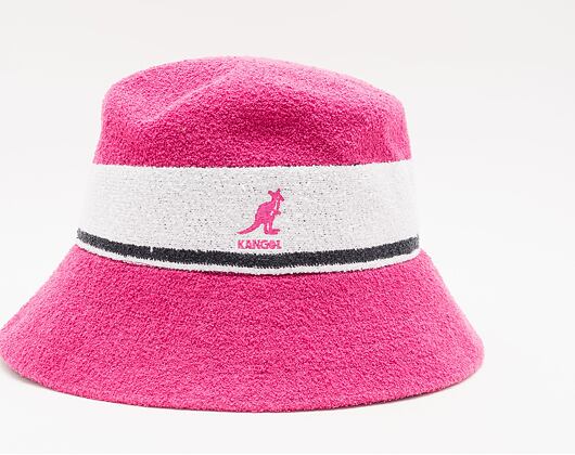 Klobouk Kangol Bermuda Stripe Bucket K3326ST-EP600 Electric Pink