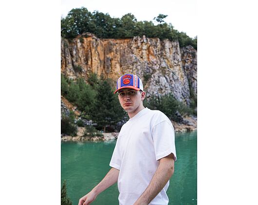 Kšiltovka Mitchell & Ness New York Knicks Retro Trucker Snapback HWC Blue / Orange