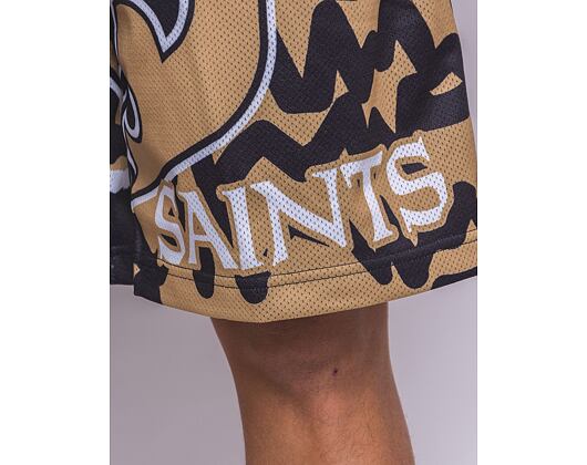 Kraťasy Mitchell & Ness NFL Jumbotron 2.0 Shorts New Orleans Saints Black / Gold
