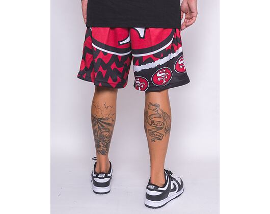 Kraťasy Mitchell & Ness NFL Jumbotron 2.0 Shorts San Francisco 49Ers Black / Red
