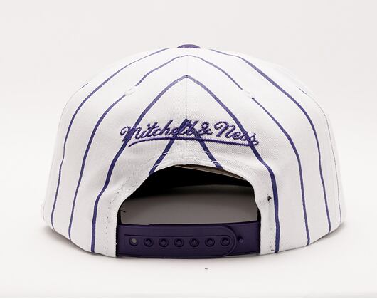 Kšiltovka Mitchell & Ness NBA Retro Pinstripe Snapback Hwc Toronto Raptors White