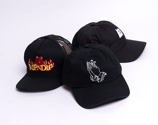 Kšiltovka RIP N DIP Praying Hands Dad Hat RND4753 Black