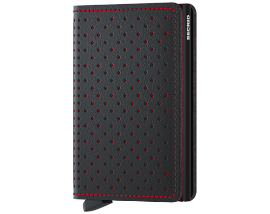 Peněženka Slimwallet Secrid Perforated Black-Red
