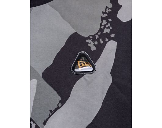 Triko New Era All Over Print Patch Oversized Tee Black / Grey