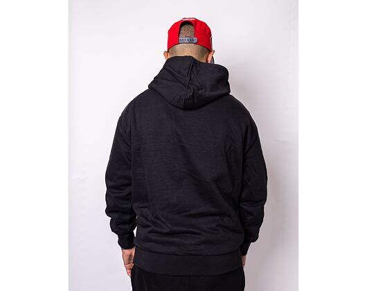 Mikina New Era NBA Half Logo Oversized Hoody Chicago Bulls Black/Red