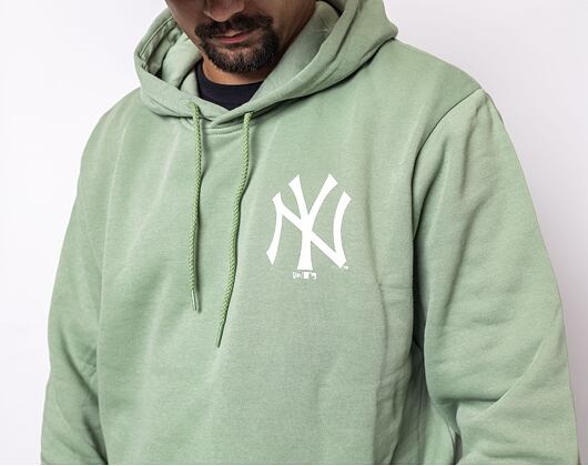 Mikina New Era MLB League Essential Back Print Hoody New York Yankees Jade Green/White
