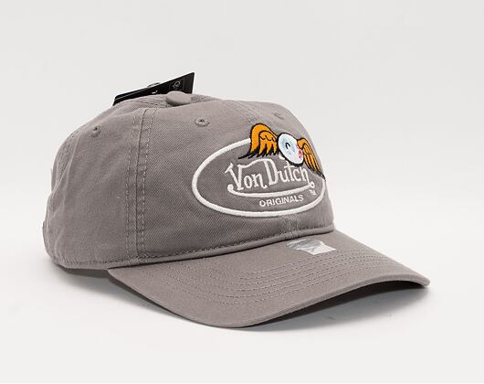 Kšiltovka Von Dutch Houston Dadcap Cotton Twill Grey