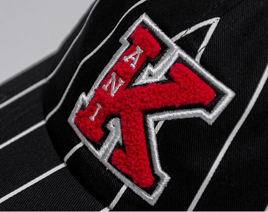 Kšiltovka Karl Kani Retro Patch Pinstripe Cap black/red/white