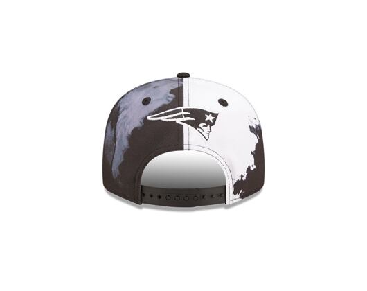 Kšiltovka New Era 9FIFTY NFL22 Sideline "Ink Dye" New England Patriots Black / White