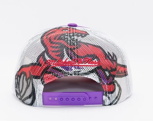 Kšiltovka Mitchell & Ness Off The Backboard Trucker Hwc Toronto Raptors Purple / White