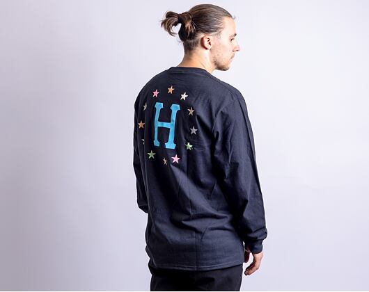 Triko HUF Puff Galaxies Longsleeve Black