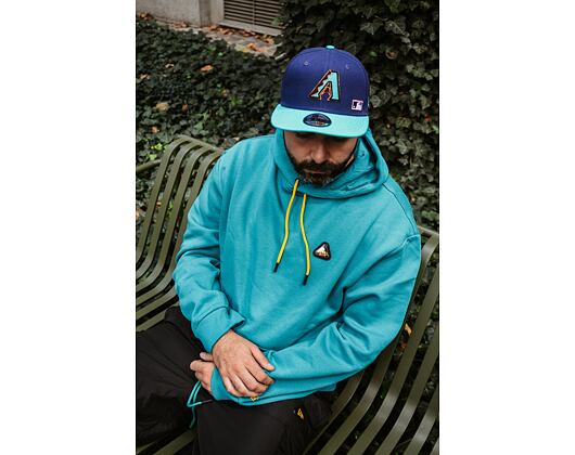 Mikina New Era Patch Oversized Hoody Aqua